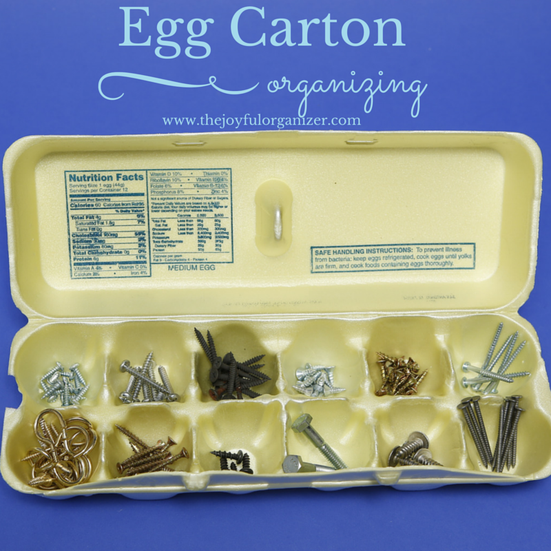 Egg Carton Organizing